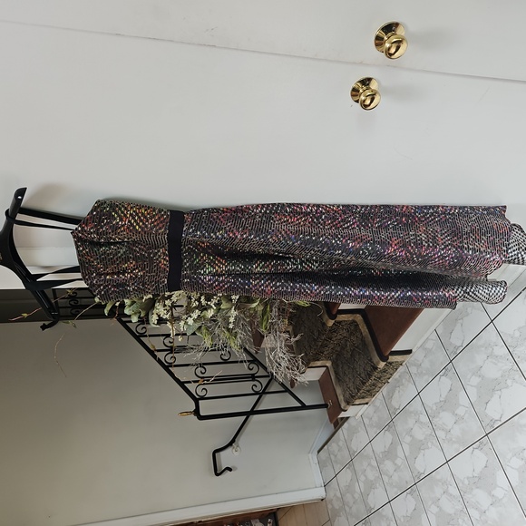 Sachin and Babi Noir Kia iridescent High-Low Gown - Picture 3 of 16